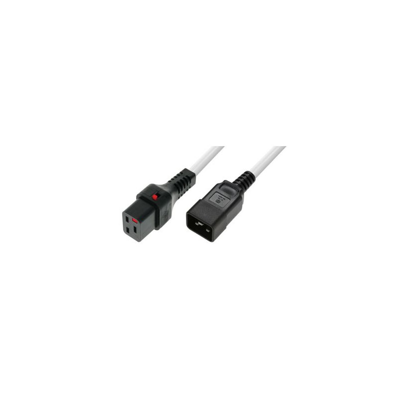 MicroConnect Powercord C19 IEC Lock - C20